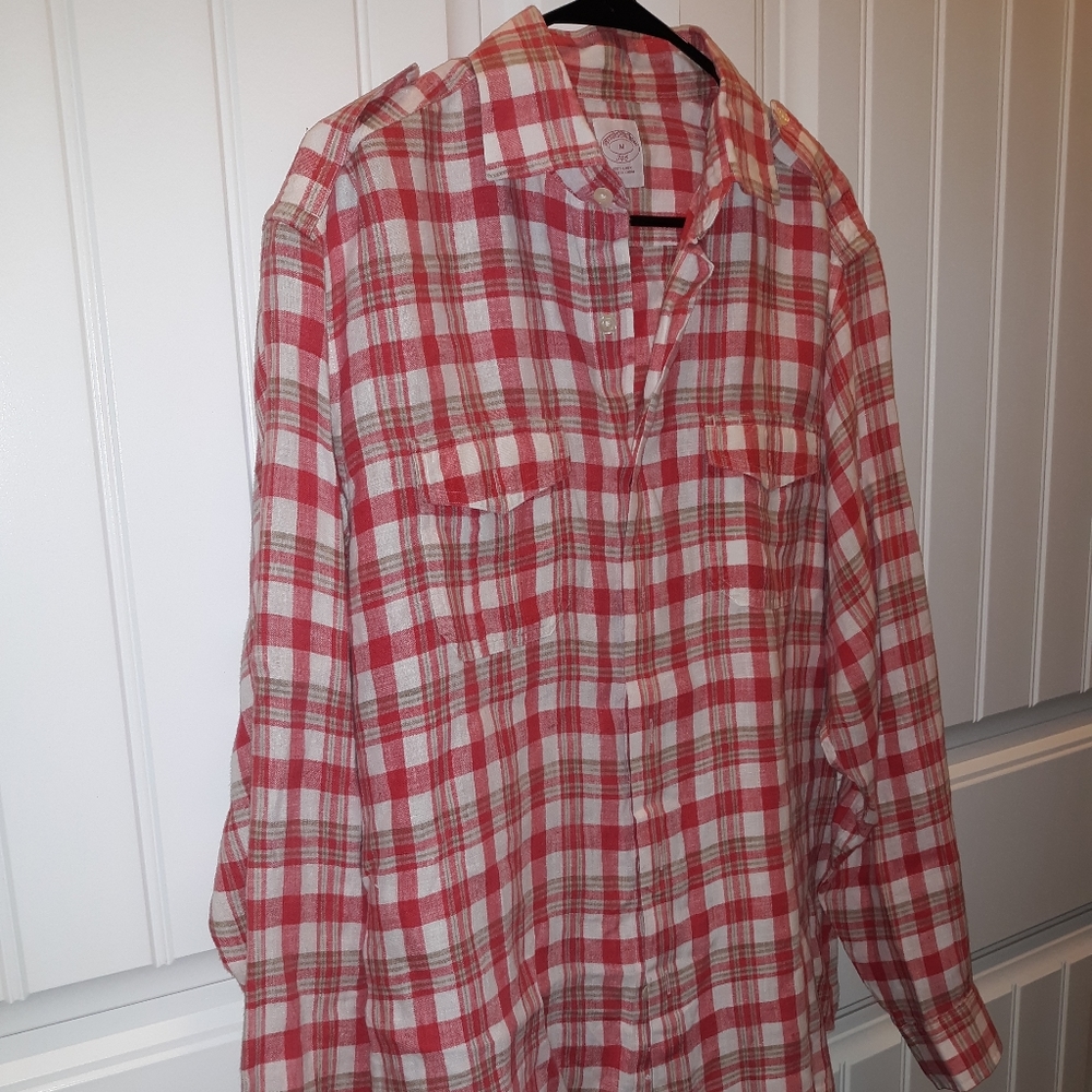 Brooks Brothers 100% linen button up